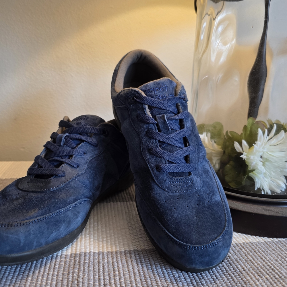 Men's Blue Suede Sneakers